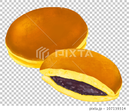 日本甜點銅鑼燒銅鑼燒的插圖 107139314