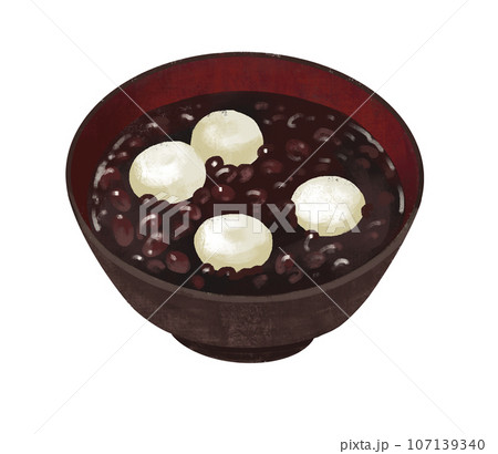 和菓子のイラスト ぜんざい おしるこ 和菓子のイラスト ぜんざい おしるこ 107139340