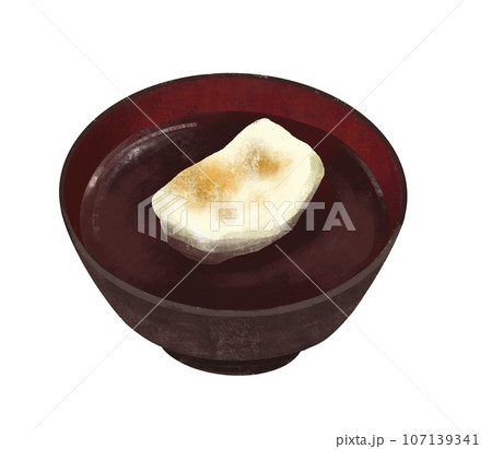 和菓子のイラスト　ぜんざい　おしるこ 107139341