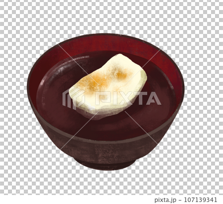 和菓子のイラスト　ぜんざい　おしるこ 107139341