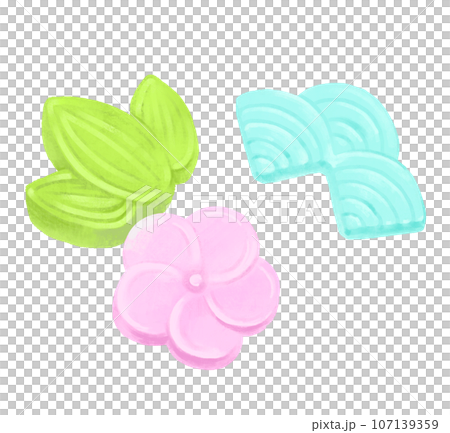 和菓子のイラスト 落雁 和菓子のイラスト 落雁 107139359
