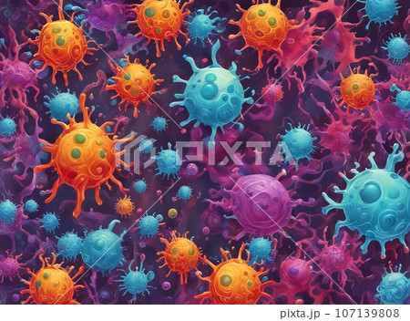 illness respiratory coronavirus 2019-ncov flu outbreak 3D medical illustration. illness respiratory coronavirus 2019-ncov flu outbreak 3D medical illustration. 107139808