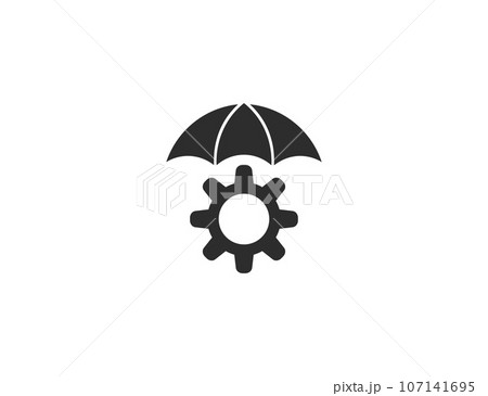 Risk management, warning icon. Vector illustration. 107141695