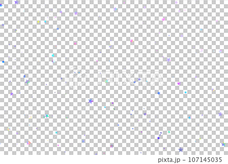 背景素材_ホログラム箔_星 107145035