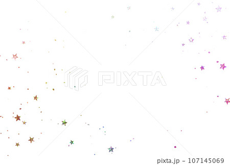 背景素材_ホログラム箔_星 背景素材_ホログラム箔_星 107145069