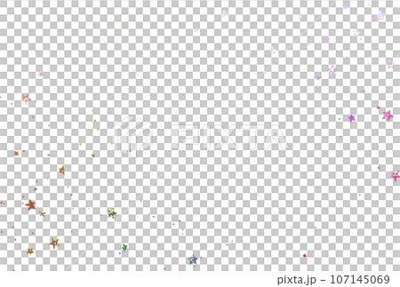 背景素材_ホログラム箔_星 背景素材_ホログラム箔_星 107145069