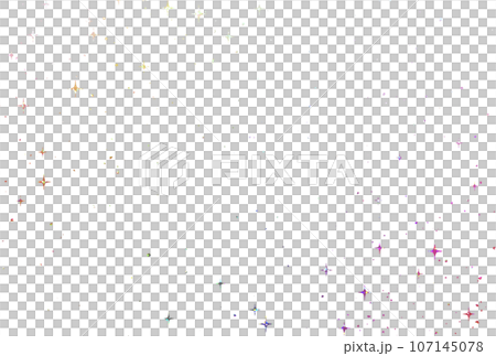 背景素材_ホログラム箔_星 107145078
