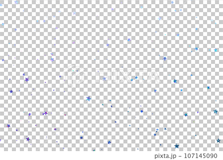 背景素材_ホログラム箔_星 背景素材_ホログラム箔_星 107145090