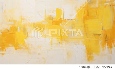 黄色の油絵背景_1 Generative AI 黄色の油絵背景_1 Generative AI 107145493