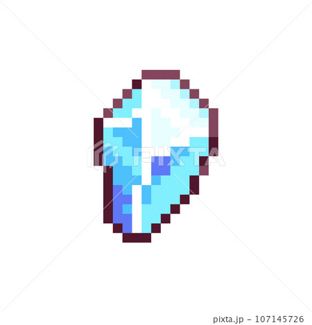 Minecraft Diamante Minerale Pixel Art