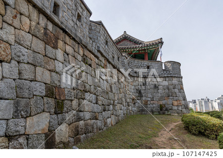 Hwaseong Fortress in Suwon South Korea UNESCO heritage site Hwaseong Fortress in Suwon South Korea UNESCO heritage site 107147425