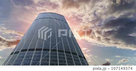 Skyscrapers La Defense (against the background of a sky at sunset), commercial and business center of Paris, France Skyscrapers La Defense (against the background of a sky at sunset), commercial and business center of Paris, France 107149374