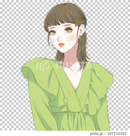 A woman with a nuanced expression 107152262