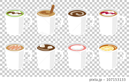 ホットドリンクのセット 107153133