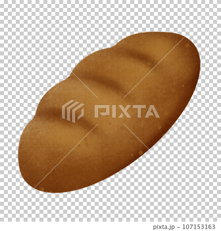 draw of baguette, no background 107153163