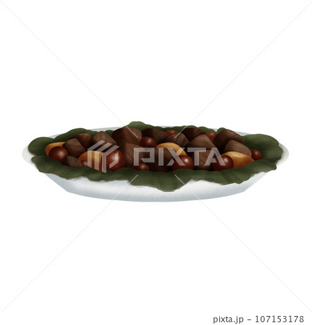 meat tomato and potato in thanks giving festival 107153178