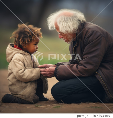 A touching image capturing empathy and compassion A touching image capturing empathy and compassion 107153465