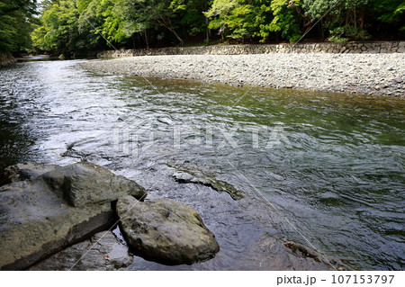 伊勢神宮の五⼗鈴川 107153797