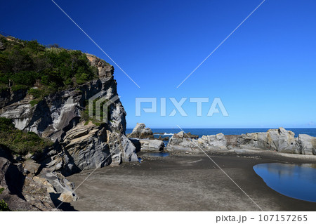 犬吠埼の白亜紀浅海堆積物 千葉県銚子市 犬吠埼の白亜紀浅海堆積物 千葉県銚子市 107157265