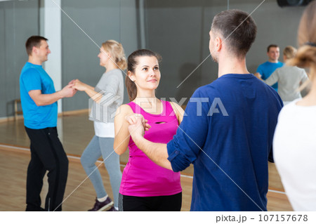 People practicing bachata movements People practicing bachata movements 107157678