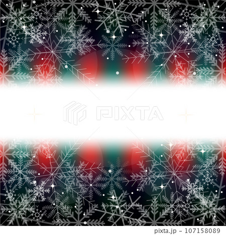 クリスマス　雪　冬　風景　背景 107158089
