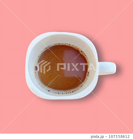A white cup of coffee A white cup of coffee 107158612