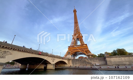Eiffel Tower in Paris - view from River Seine 107162109