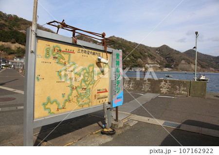 若狭　常神漁港　若狭常神　常神のソテツ　福井県若狭町　常神民宿街　若狭常神町　若狭湾　日本海　 107162922