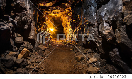 洞窟の内部風景「AI生成画像」 洞窟の内部風景「AI生成画像」 107163034