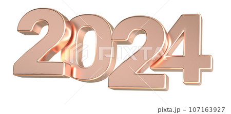 2024 number 3d render 2024 number 3d render 107163927