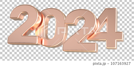2024 number 3d render 2024 number 3d render 107163927