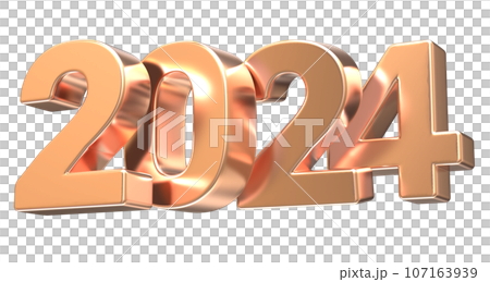 2024 number 3d render 2024 number 3d render 107163939