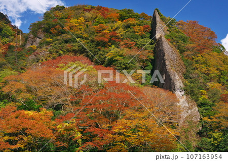 紅葉深まる立久恵峡【島根県出雲市乙立町】 107163954