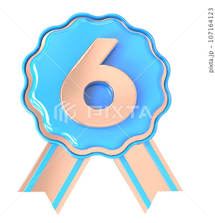 blue ribbon with blue ribbonのイラスト素材 [107164123] - PIXTA