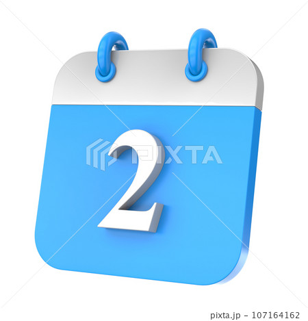 3d rendering gold metal number 107164162