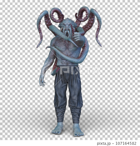 octopus monster octopus monster 107164582