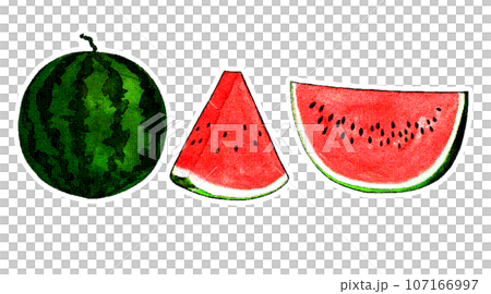 西瓜插圖素材集 107166997