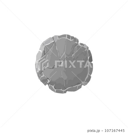Stone board, vector illustration isolated on white. 107167445