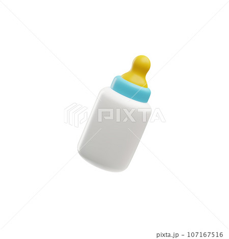 Baby Feeding Bottles, Milk Feeders, Realistic 3D Stock Vector -  Illustration of girl, care: 201998231