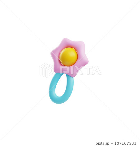 3d beanbag baby toy icon, vector render colorful plastic entertainment for newborn babies, cute childish accessories 3d beanbag baby toy icon, vector render colorful plastic entertainment for newborn babies, cute childish accessories 107167533
