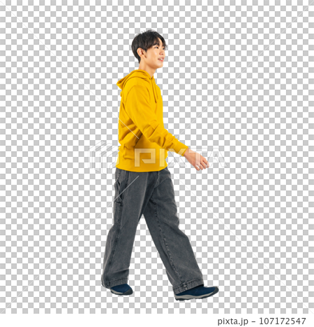 Walking boy background transparent cutout PNG 107172547