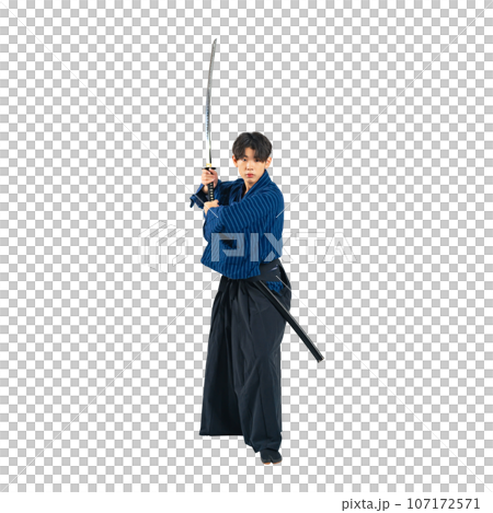 刀を構える少年 サムライ 武道 背景透過切り抜きPNG 刀を構える少年 サムライ 武道 背景透過切り抜きPNG 107172571
