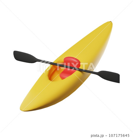 kayak isolated on a white background kayak isolated on a white background 107175645