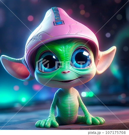 かわいい宇宙人の子ども 107175708