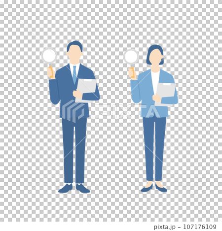 商務人士用放大鏡評估 商務人士用放大鏡評估 107176109