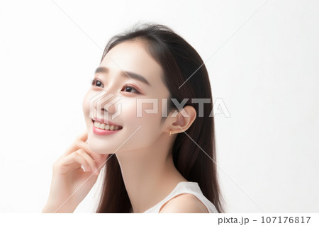 美容・スキンケア・ビューティー(頬に手) 美容・スキンケア・ビューティー(頬に手) 107176817