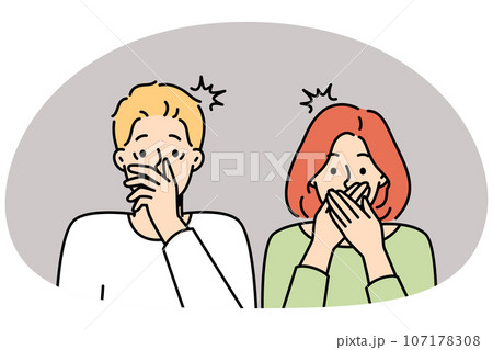 Shocked couple stunned by unbelievable news 107178308