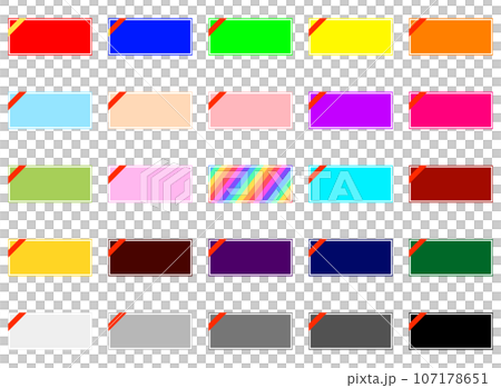 25 張彩色優惠券,附白線和 1 條紅色絲帶 25 張彩色優惠券,附白線和 1 條紅色絲帶 107178651