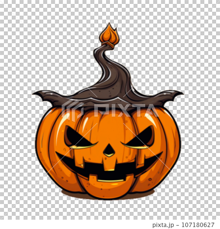 かぼちゃとオレンジ色のカボチャと大きいカボチャ 107180627