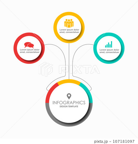 Infographic design template with place for your data. Vector illustration. 107181097